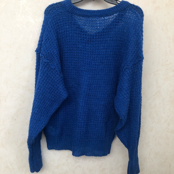 Free people lulu v neck oversized sweater size xs - Picture 5 of 7